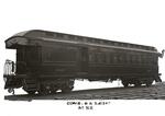 New Haven Railroad wooden combination baggage and smoking car 2347