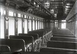 Interior view of New Haven Railroad coach (number unknown)
