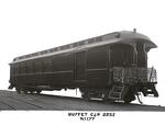 New Haven Railroad buffet/baggage car 2252