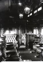Interior view of New Haven Railroad buffet/baggage car 2252
