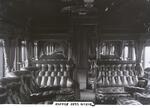 Interior view of New Haven Railroad buffet/baggage car 2255