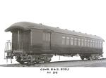 New Haven Railroad wooden combination baggage and smoking car 2383