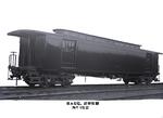 New Haven Railroad wooden baggage car 2958 with monitor roof