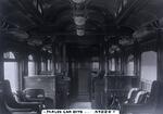 Interior view of New Haven Railroad parlor car 2178 with writing desk