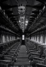 Vertical interior view of New Haven Railroad parlor car 2169