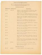 Lists of received documents and exhibits