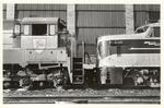 Delaware & Hudson Railway diesel locomotive 704 and Erie Lackawanna diesel locomotive 858