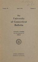 University of Connecticut bulletin, 1950-1951