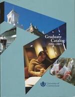 University of Connecticut Graduate Catalog, 2004-2005