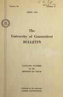 University of Connecticut bulletin, 1955-1956