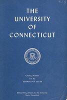 University of Connecticut bulletin, 1957-1958