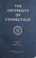 University of Connecticut bulletin, 1963-1964
