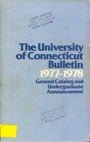 University of Connecticut bulletin, 1977-1978
