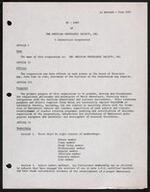 Bylaws and Amendments, 1964