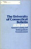 University of Connecticut bulletin, 1978-1979