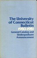 University of Connecticut bulletin, 1980-1981