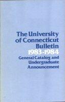 University of Connecticut bulletin, 1983-1984