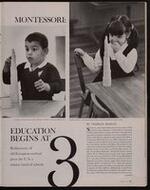 "Montessori: Education Begins at 3," Look Magazine