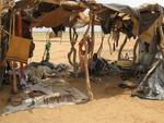 Temporary housing for refugees from Darfur in the Oure Cassoni refugee camp in Chad, near the border with Sudan