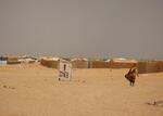 View of a refugee camp in the Central African Republic run by the International Rescue Committee