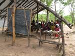 View of a bush school in the Central African Republic