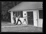 Cleaning chicken house, Milford Labor Camp 