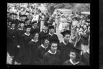 Commencement ceremonies in Hawley Armory