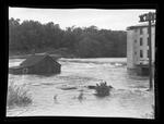 Flood, morning before hurricane, Mansfield Depot, Warrenville
