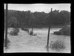 Flood, morning before hurricane, Mansfield Depot, Warrenville