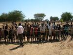 Crowd in Marial Bai, Sudan