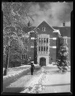 Snow scenes around campus