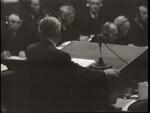 Nuremberg No. 359, historic film footage of Thomas Dodd at the Nuremberg Trial