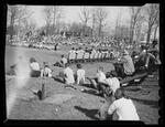 Baseball Game and Spectators