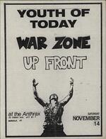 Youth of Today, War Zone, Up Front at The Anthrax