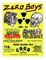 Zero Boys, Others at CBGB