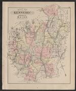 Map of Kennebec County, Maine