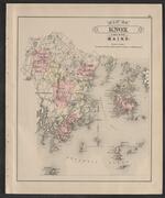 Map of Knox County, Maine
