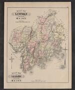 Map of Lincoln County, Maine - Map of Sagadahoc County, Maine