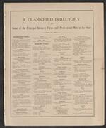 Clssified Directory of the Principal Business Firms and Professional Men in the State
