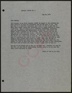 Circular Letter #2 (1954-05-28)