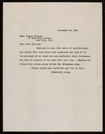 Unsigned Letter to Vivien Kellems (1950-02-09)