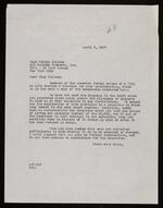Letter from Arthur J. Peck to Vivien Kellems (1937-04-05)