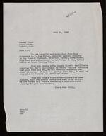 Letter from Arthur J. Peck to County Clerk (1937-07-14)