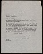 Letter from Arthur J. Peck to Vivien Kellems (1943-04-13)