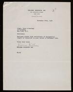 Letter from Vivien Kellems to Alger, Peck, and Grafton (1934-11-20)