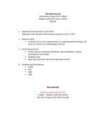 2012-08-08 Agenda