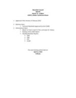 2012-03-14 Agenda