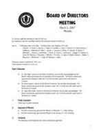 2007-03-05 Meeting Minutes