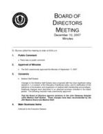 2007-12-10 Meeting Minutes