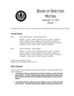 2005-09-19 Meeting Minutes